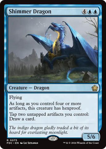 Shimmer Dragon [Foundations Commander] - The Mythic Store | 24h Order Processing