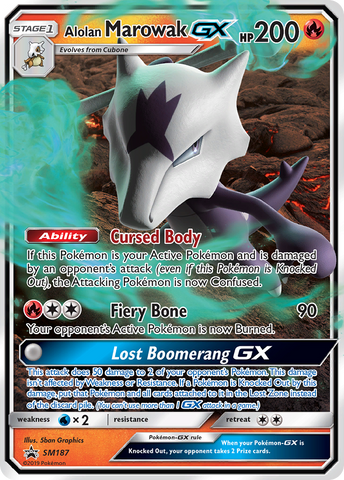 Alolan Marowak GX (SM187) [Sun & Moon: Black Star Promos] - The Mythic Store | 24h Order Processing