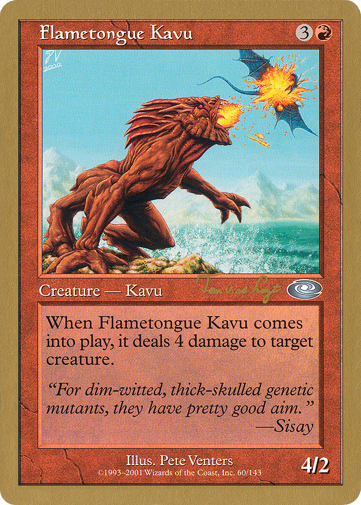 Flametongue Kavu (Tom van de Logt) [World Championship Decks 2001] - The Mythic Store | 24h Order Processing