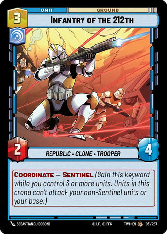 Infantry of the 212th (061/257) (061/257) [Twilight of the Republic] - The Mythic Store | 24h Order Processing