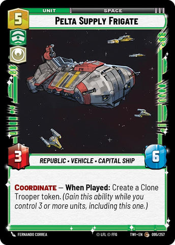 Pelta Supply Frigate (095/257) (095/257) [Twilight of the Republic] - The Mythic Store | 24h Order Processing