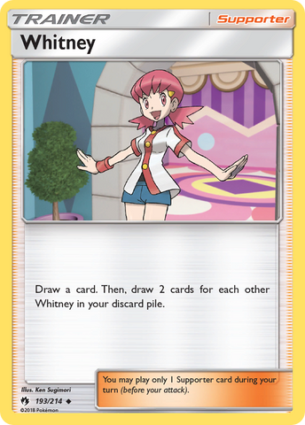 Whitney (193/214) [Sun & Moon: Lost Thunder] - The Mythic Store | 24h Order Processing