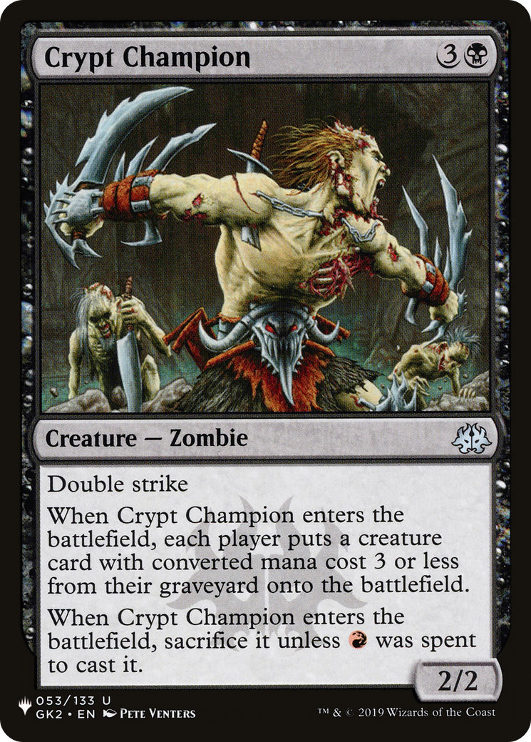 Crypt Champion [The List] - The Mythic Store | 24h Order Processing