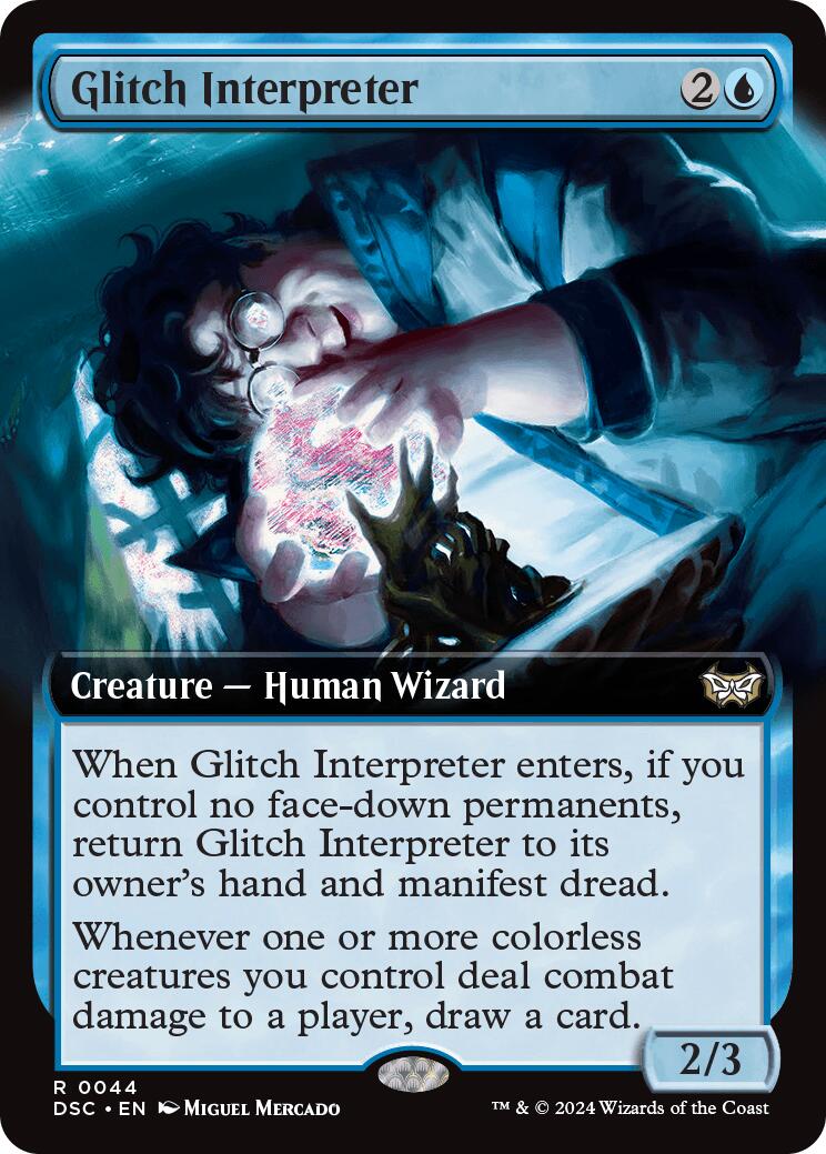 Glitch Interpreter (Extended Art) [Duskmourn: House of Horror Commander] - The Mythic Store | 24h Order Processing