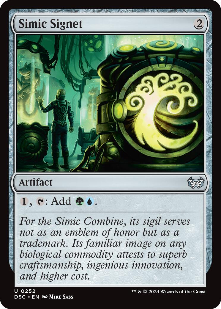 Simic Signet [Duskmourn: House of Horror Commander] - The Mythic Store | 24h Order Processing