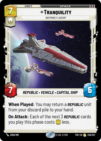 Tranquility - Inspiring Flagship (246/257) (246/257) [Twilight of the Republic] - The Mythic Store | 24h Order Processing