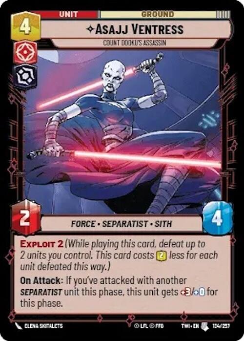 Asajj Ventress - Count Dooku's Assassin (134/257) [Twilight of the Republic] - The Mythic Store | 24h Order Processing