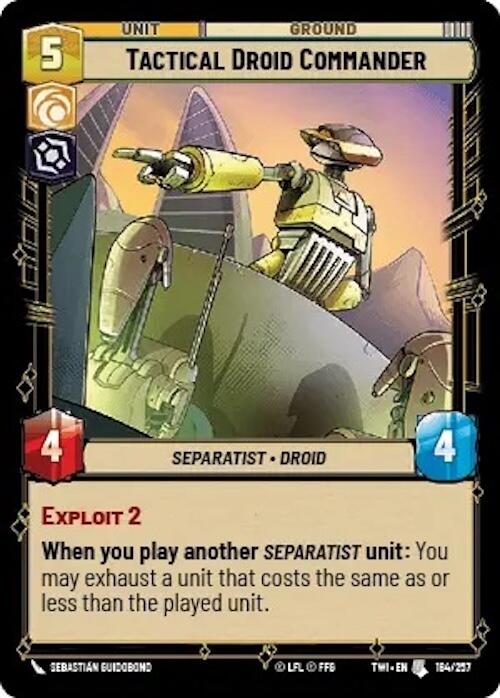 Tactical Droid Commander (184/257) [Twilight of the Republic]