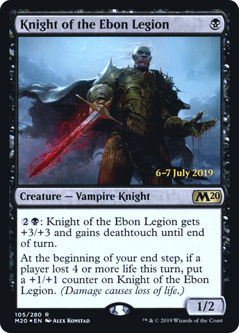 Knight of the Ebon Legion [Core Set 2020 Prerelease Promos] - The Mythic Store | 24h Order Processing