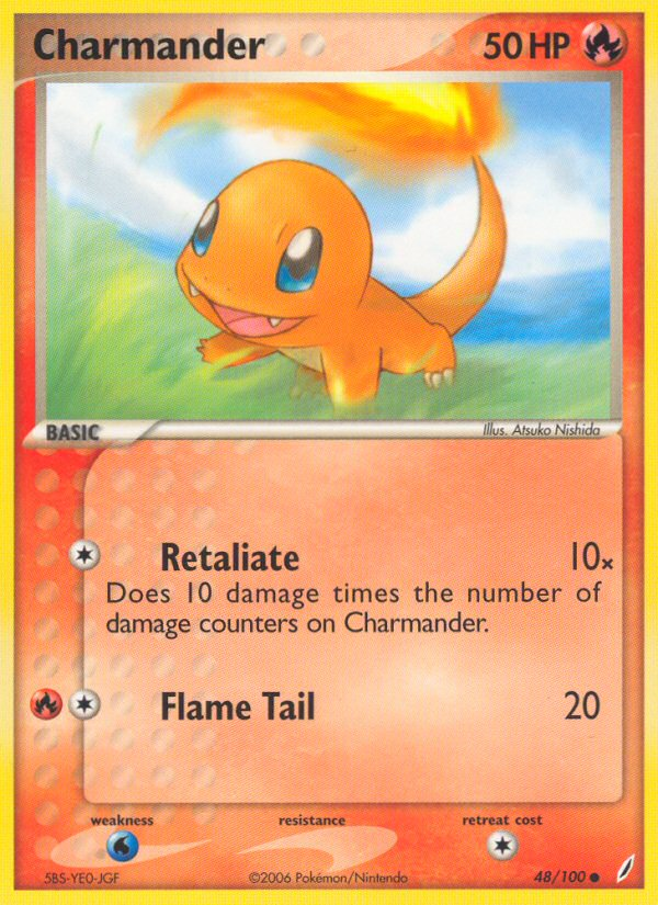 Charmander (48/100) [EX: Crystal Guardians] - The Mythic Store | 24h Order Processing