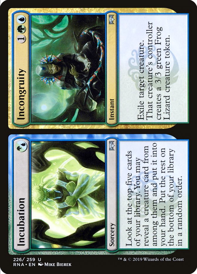 Incubation // Incongruity [Ravnica Allegiance] - The Mythic Store | 24h Order Processing