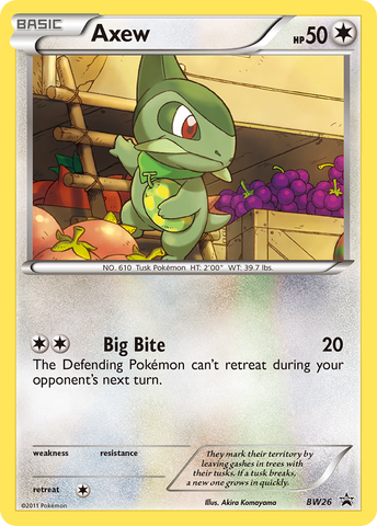 Axew (BW26) [Black & White: Black Star Promos] - The Mythic Store | 24h Order Processing