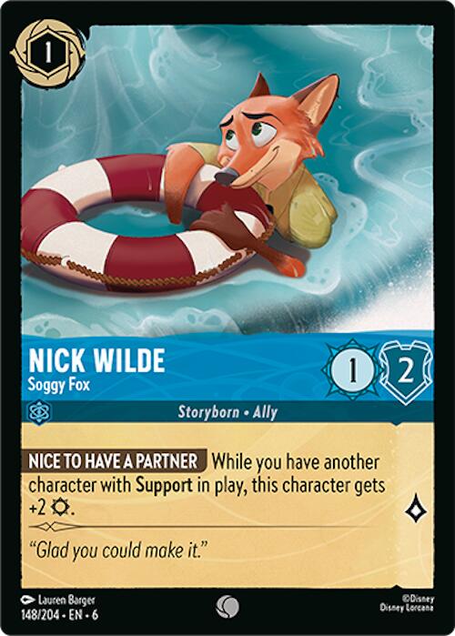 Nick Wilde - Soggy Fox (148/204) [Azurite Sea] - The Mythic Store | 24h Order Processing