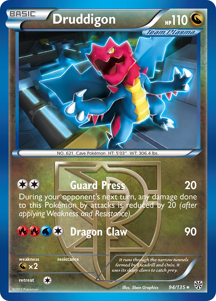 Druddigon (94/135) [Black & White: Plasma Storm] - The Mythic Store | 24h Order Processing
