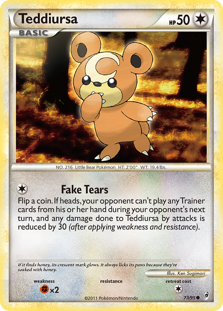 Teddiursa (73/95) [HeartGold & SoulSilver: Call of Legends] - The Mythic Store | 24h Order Processing