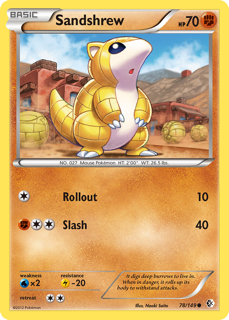 Sandshrew (78/149) [Black & White: Boundaries Crossed] - The Mythic Store | 24h Order Processing