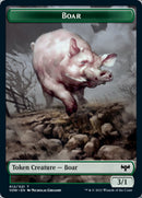 Wolf (011) // Boar Double-Sided Token [Innistrad: Crimson Vow Tokens] - The Mythic Store | 24h Order Processing