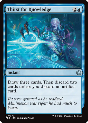 Thirst for Knowledge [Foundations Commander] - The Mythic Store | 24h Order Processing
