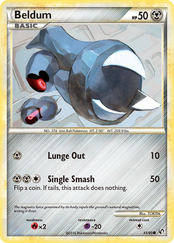 Beldum (43/90) [HeartGold & SoulSilver: Undaunted] - The Mythic Store | 24h Order Processing