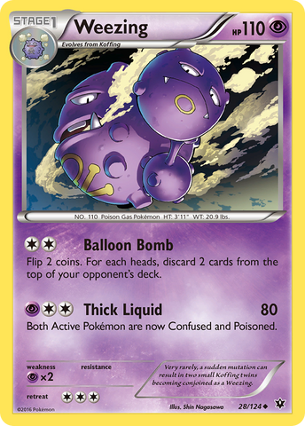 Weezing (28/124) [XY: Fates Collide] - The Mythic Store | 24h Order Processing