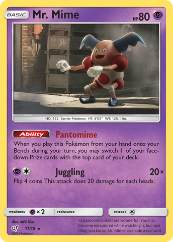 Mr. Mime (11/18) [Sun & Moon: Detective Pikachu] - The Mythic Store | 24h Order Processing