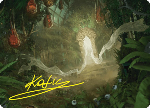 Hushwood Verge Art Card (Gold-Stamped Signature) [Duskmourn: House of Horror Art Series] - The Mythic Store | 24h Order Processing