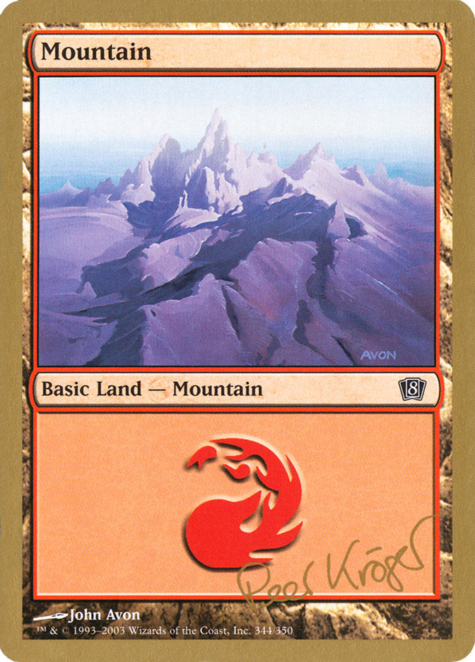 Mountain (344) (Peer Kroger) [World Championship Decks 2003] - The Mythic Store | 24h Order Processing