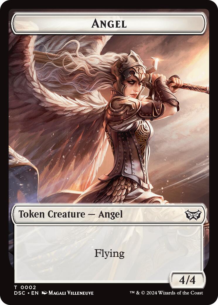 Angel // Treasure Double-Sided Token [Duskmourn: House of Horror Commander Tokens] - The Mythic Store | 24h Order Processing