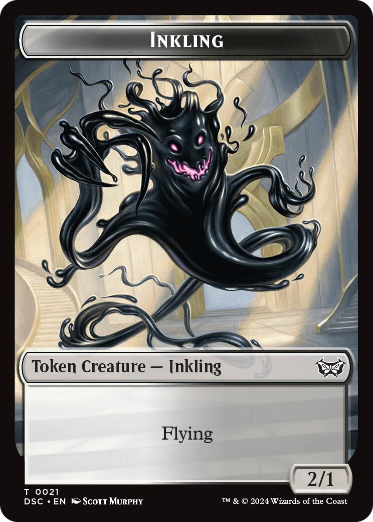 Inkling // Scarecrow Double-Sided Token [Duskmourn: House of Horror Commander Tokens] - The Mythic Store | 24h Order Processing