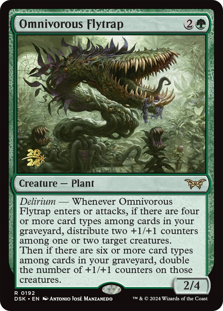 Omnivorous Flytrap [Duskmourn: House of Horror Prerelease Promos] - The Mythic Store | 24h Order Processing