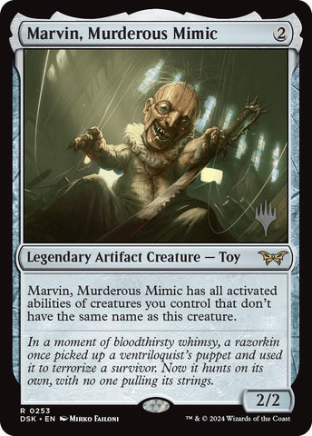 Marvin, Murderous Mimic (Promo Pack) [Duskmourn: House of Horror Promos] - The Mythic Store | 24h Order Processing