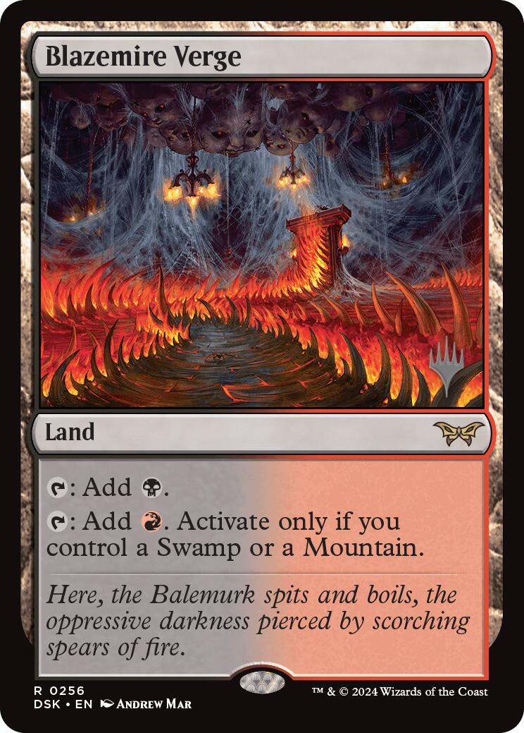 Blazemire Verge [Duskmourn: House of Horror Promos]