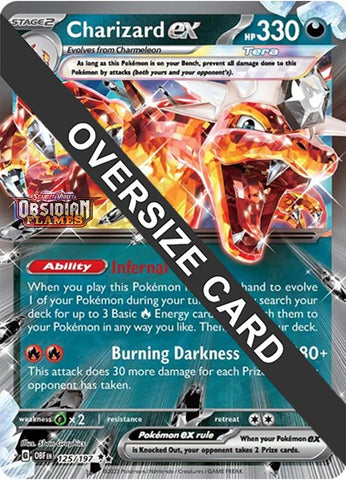 Charizard ex (125/197 - Jumbo Card) [Scarlet & Violet: Obsidian Flames] - The Mythic Store | 24h Order Processing