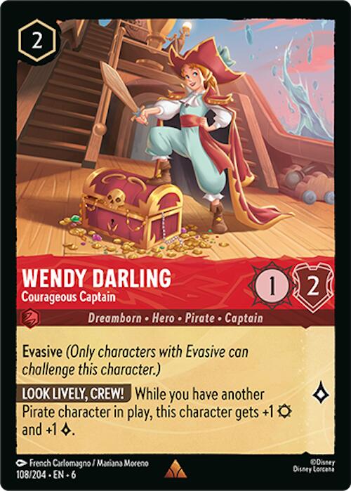 Wendy Darling - Courageous Captain (108/204) [Azurite Sea] - The Mythic Store | 24h Order Processing