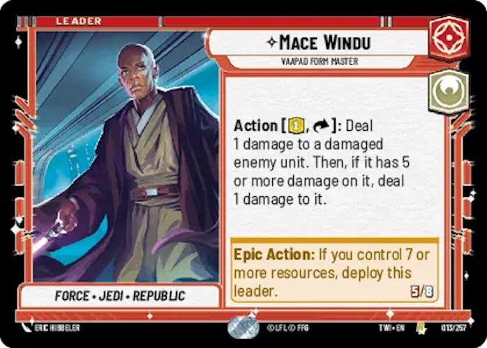 Mace Windu - Vaapad Form Master (013/257) [Twilight of the Republic] - The Mythic Store | 24h Order Processing