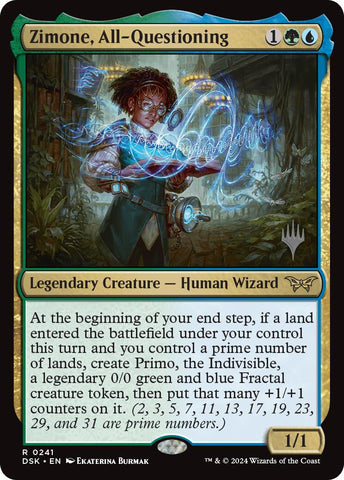 Zimone, All-Questioning (Promo Pack) [Duskmourn: House of Horror Promos] - The Mythic Store | 24h Order Processing