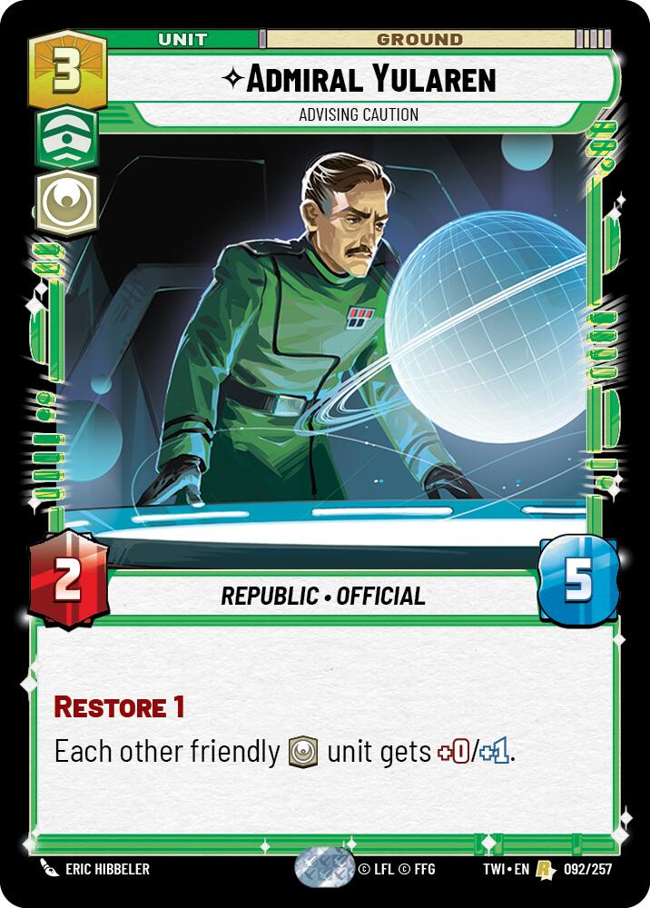 Admiral Yularen (092/257) [Twilight of the Republic] - The Mythic Store | 24h Order Processing