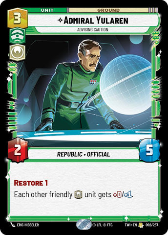 Admiral Yularen (092/257) (092/257) [Twilight of the Republic] - The Mythic Store | 24h Order Processing