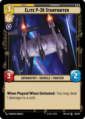 Elite P-38 Starfighter (181/257) (181/257) [Twilight of the Republic] - The Mythic Store | 24h Order Processing