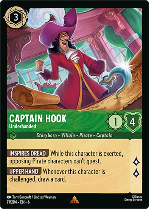 Captain Hook - Underhanded (71/204) [Azurite Sea] - The Mythic Store | 24h Order Processing