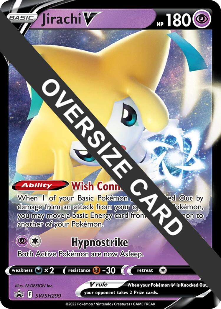 Jirachi V (SWSH299) (Jumbo Card) [Sword & Shield: Black Star Promos] - The Mythic Store | 24h Order Processing