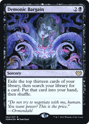 Demonic Bargain [Innistrad: Crimson Vow Prerelease Promos] - The Mythic Store | 24h Order Processing