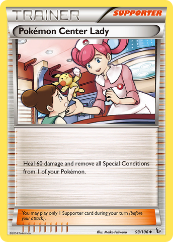 Pokemon Center Lady (93/106) [XY: Flashfire] - The Mythic Store | 24h Order Processing
