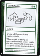 Gorilla Tactics [Mystery Booster Playtest Cards] - The Mythic Store | 24h Order Processing