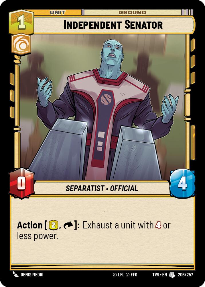 Independent Senator (206/257) (206/257) [Twilight of the Republic] - The Mythic Store | 24h Order Processing