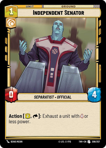 Independent Senator (206/257) (206/257) [Twilight of the Republic] - The Mythic Store | 24h Order Processing