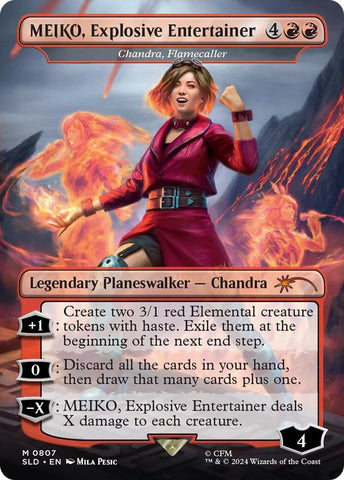 MEIKO, Explosive Entertainer - Chandra, Flamecaller (Japanese) [Secret Lair Drop Series] - The Mythic Store | 24h Order Processing
