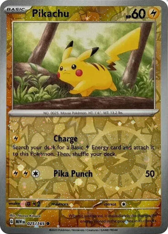 Pikachu (025/165) (Cosmos Holo) (Costco Exclusive) [Miscellaneous Cards] - The Mythic Store | 24h Order Processing