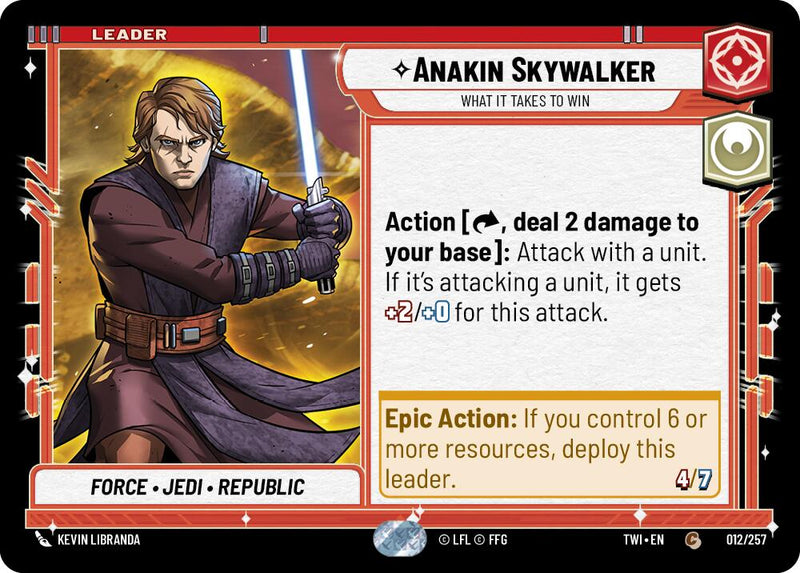 Anakin Skywalker - What it Takes to Win (012/257) [Twilight of the Republic] - The Mythic Store | 24h Order Processing