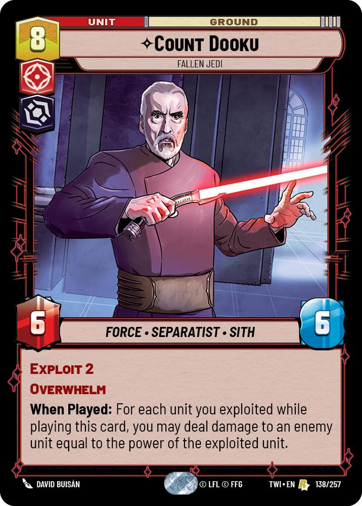 Count Dooku - Fallen Jedi (138/257) [Twilight of the Republic] - The Mythic Store | 24h Order Processing